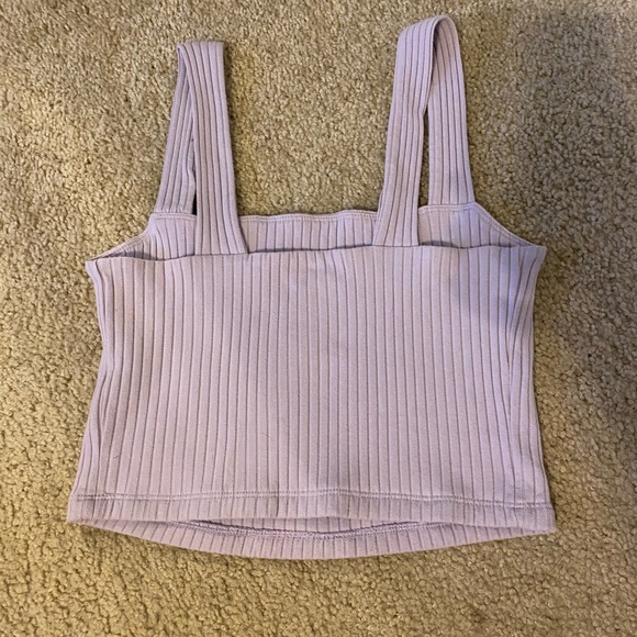 AE Cropped Square-Neck Tank Top - Picture 2 of 3